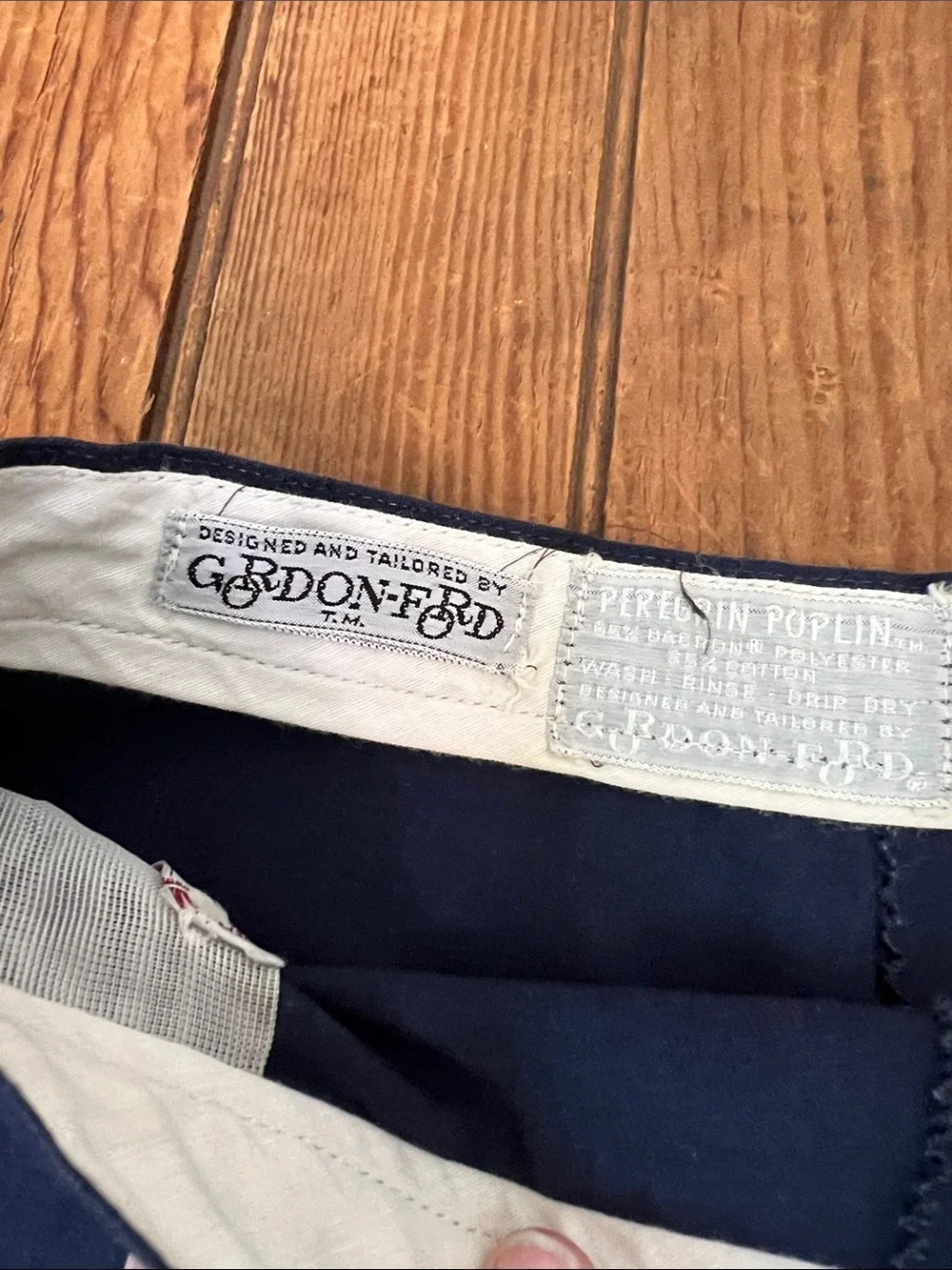Vintage 70s skirt Navy A-Line Women's mid cotton Poplin size m